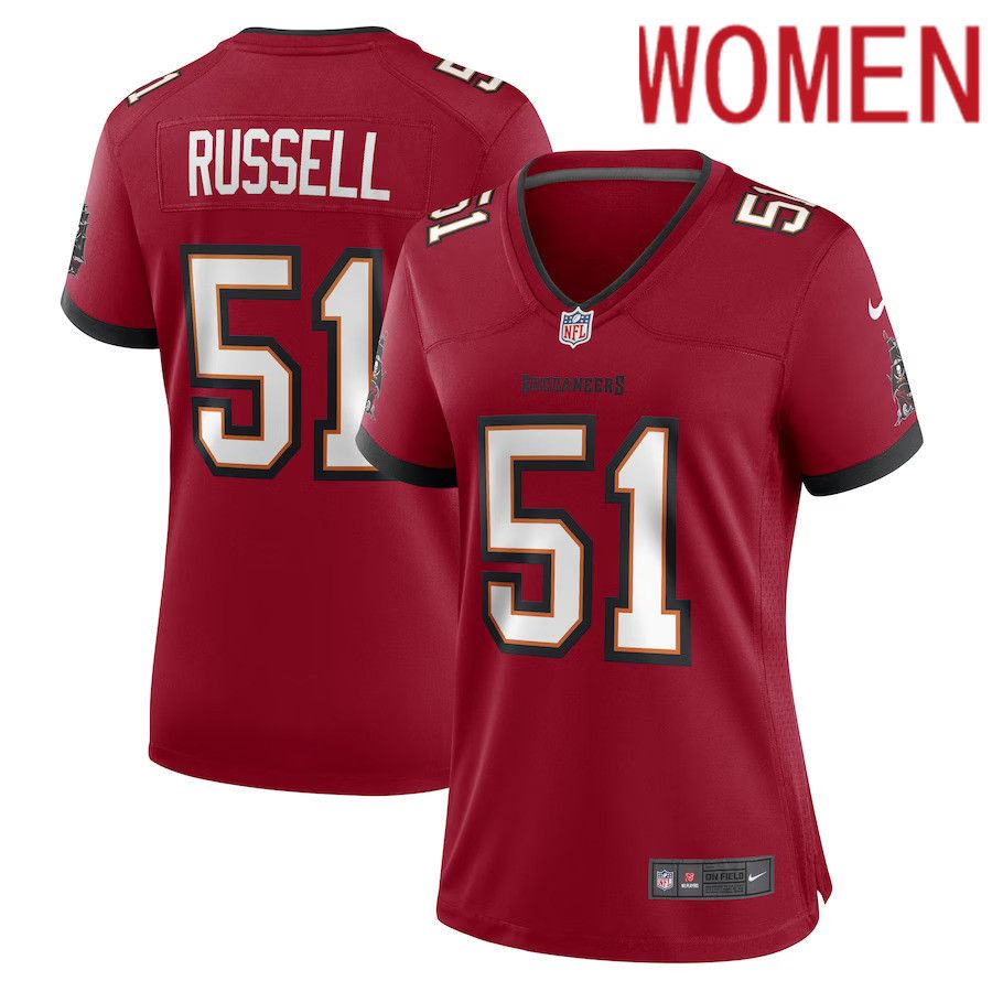 Women Tampa Bay Buccaneers 51 J.J. Russell Nike Red Game Player NFL Jersey